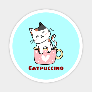 Catpuccino - Cat Pun Magnet